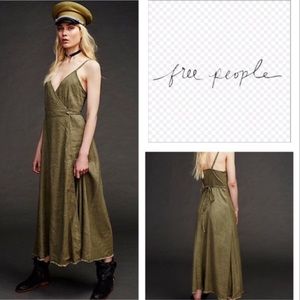 SALE🌷Free People Walk With Me maxi wrap dress XS